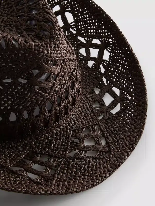 Woven cowboy hat