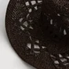Woven cowboy hat
