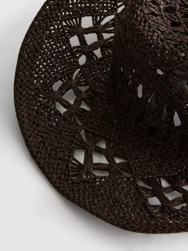 Woven cowboy hat
