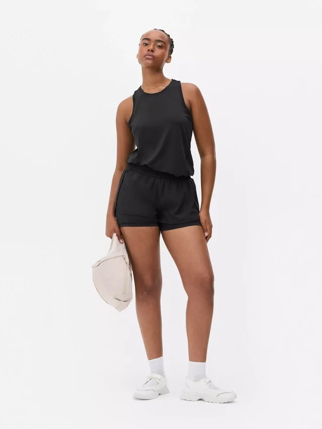 Woven running shorts