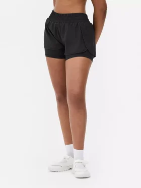 Woven running shorts