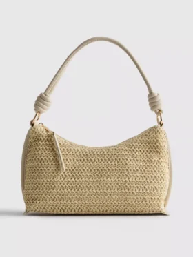 Woven shoulder bag
