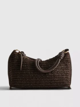 Woven shoulder bag