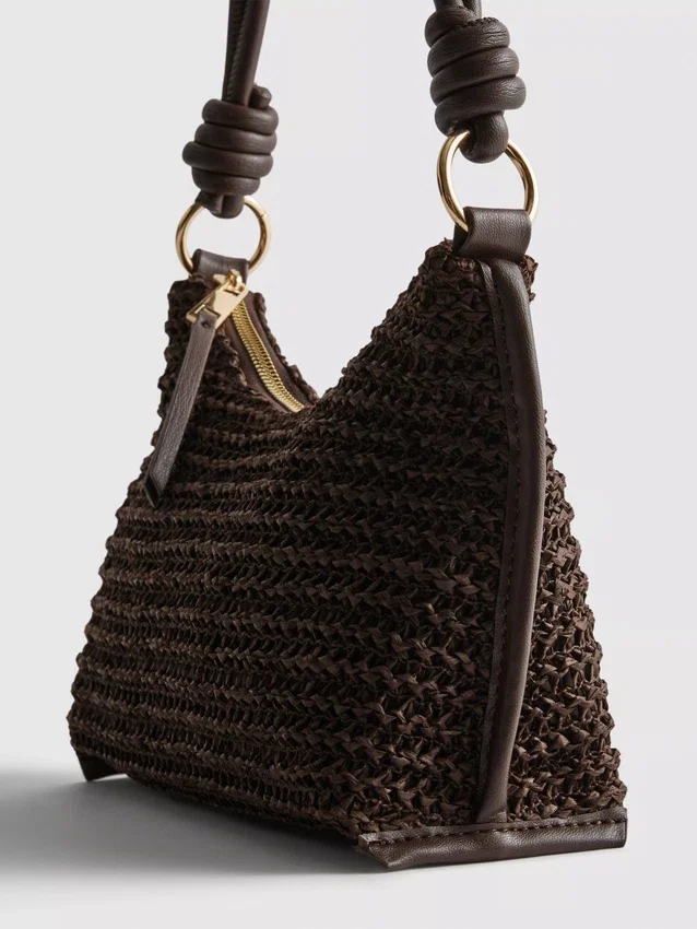Woven shoulder bag