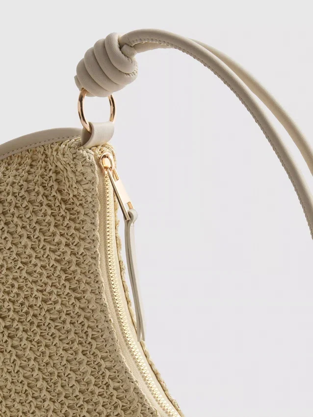 Woven shoulder bag