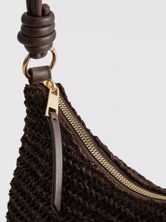 Woven shoulder bag