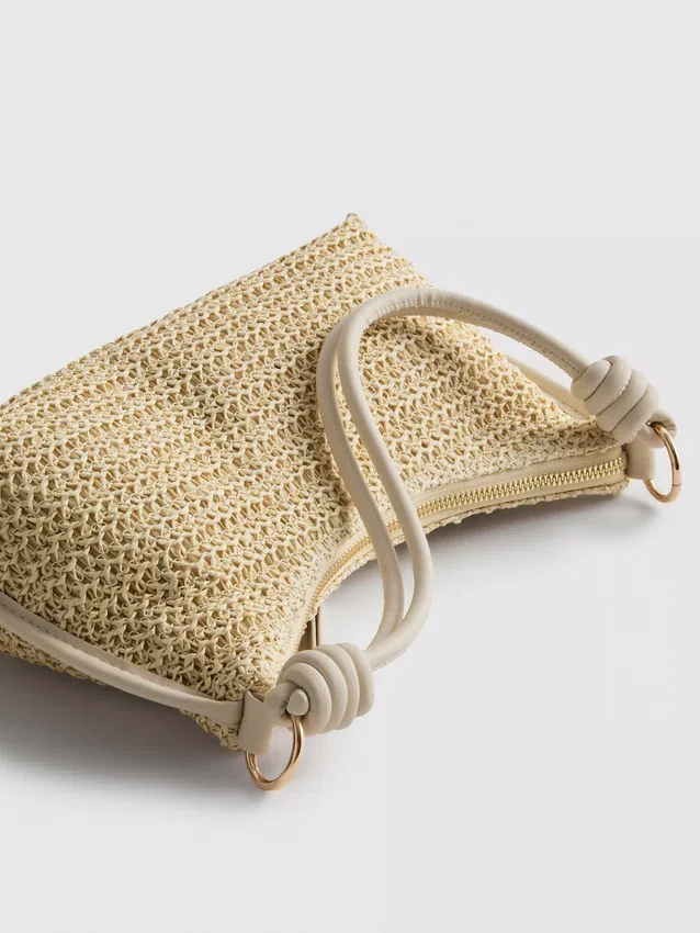 Woven shoulder bag