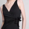 Wrap body-control swimsuit