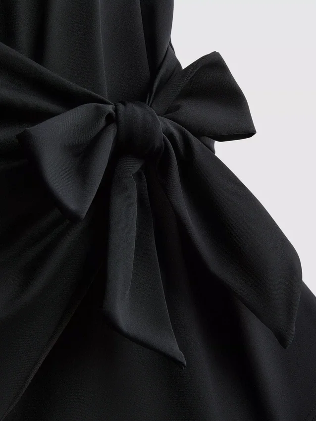 Wrap body-control swimsuit