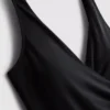 Wrap body-control swimsuit