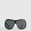 Wraparound shield sunglasses