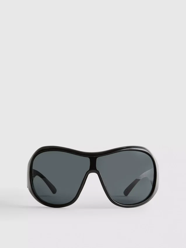 Wraparound shield sunglasses