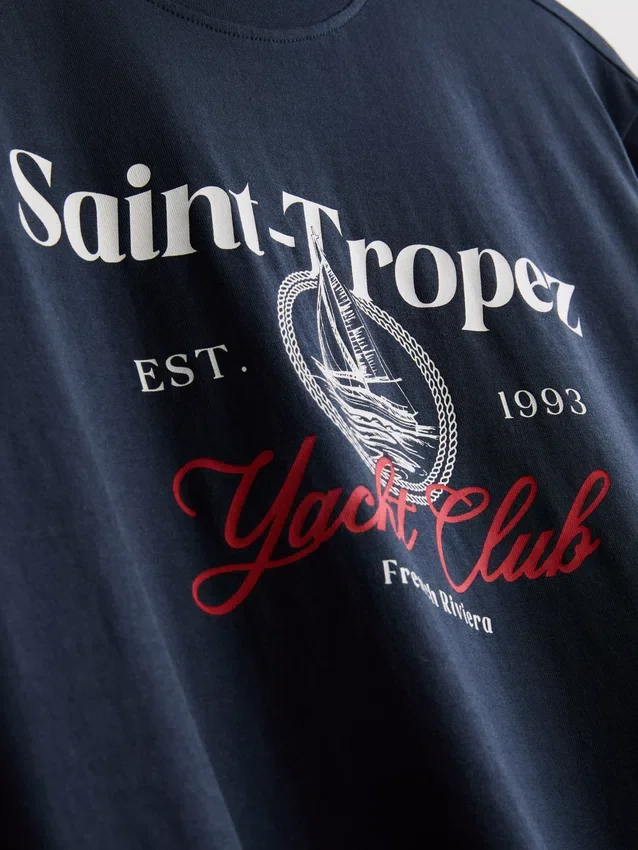 Yacht club graphic t-shirt