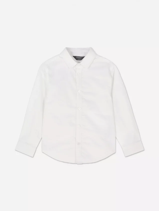 Younger boy long sleeve oxford shirt