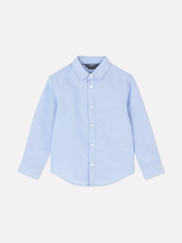 Younger boy long sleeve oxford shirt
