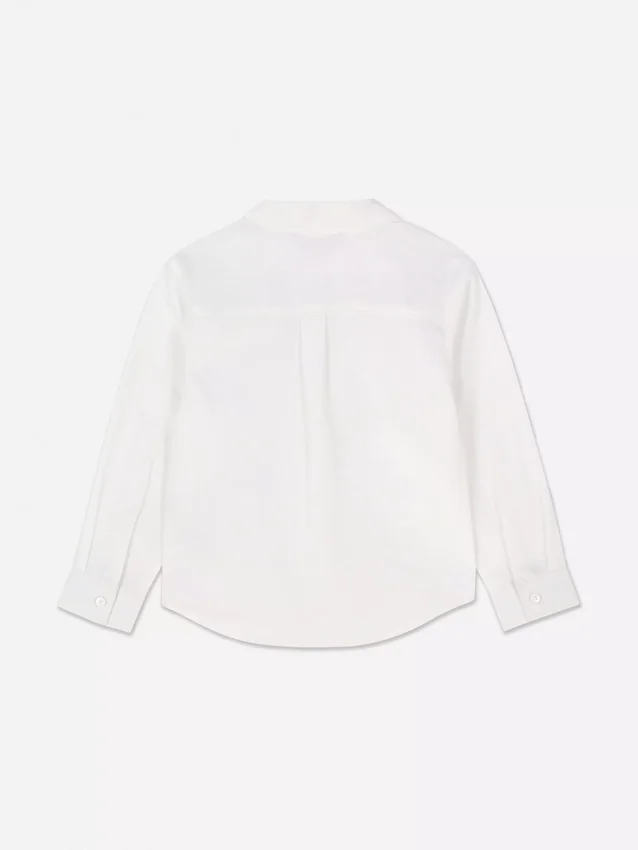 Younger boy long sleeve oxford shirt