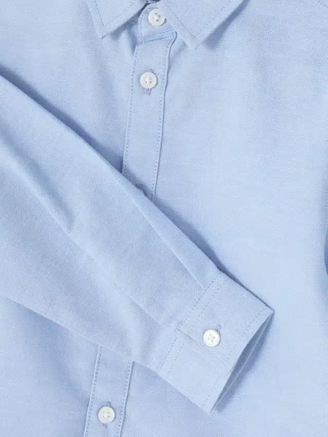 Younger boy long sleeve oxford shirt