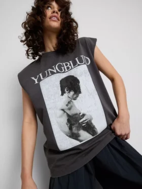 Yungblud cotton graphic tank top