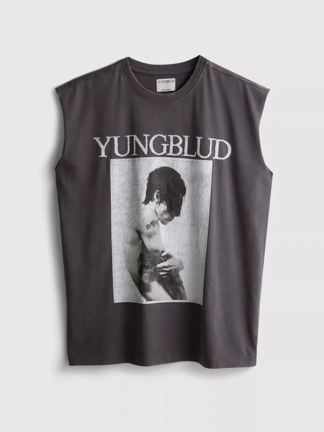 Yungblud cotton graphic tank top