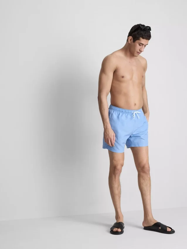 Zig-zag swimming shorts