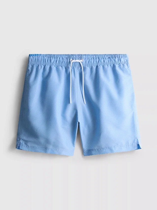 Zig-zag swimming shorts