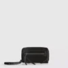 Zip around wristlet wallet