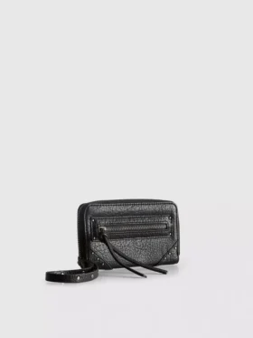 Zip around wristlet wallet