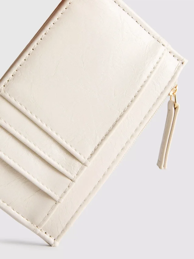 Zip card holder purse
