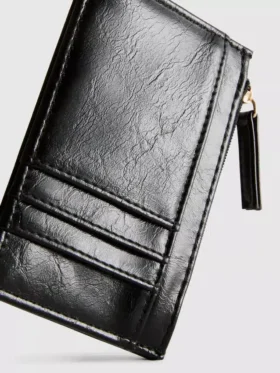 Zip card holder purse