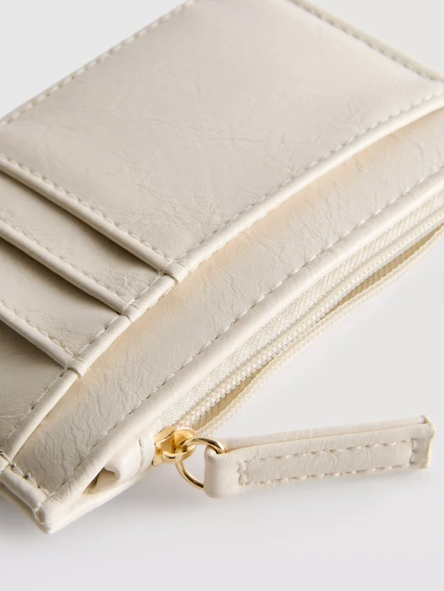 Zip card holder purse