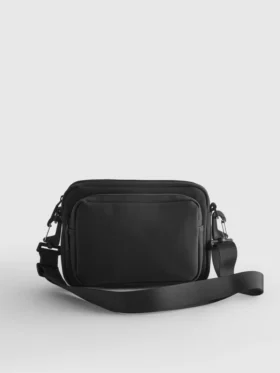 Zip-up crossbody purse