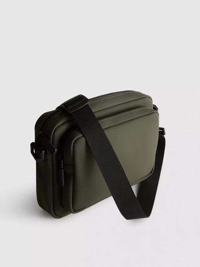 Zip-up crossbody purse