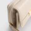 Zip-up metallic detail wallet