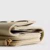 Zip-up metallic detail wallet