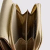 Zip-up metallic detail wallet